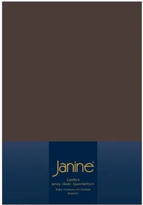Produktbild von Janine Topper Spannbetttuch, Spannbettlaken in allen Größen und Farben 180 cm x 200 cm x 200 cm x 220 cm dunkelbraun