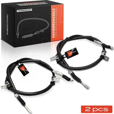 Obrázok produktu pre Frankberg 2x lanko parkovacej brzdy zadnej nápravy na oboch stranách pre Hyundai Trajet FO 2.0L 2.7L 2000-2008