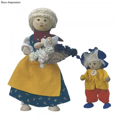 Produktbild von Holzpüppchen/Sisal Bastle Puppe Figur