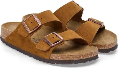 Produktbild von Birkenstock Arizona Suede Sandalen Braun EU 40 Mann Braun EU 40