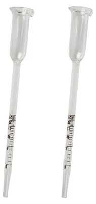 Produktbild von 2 Stück Glas Vinometer Set 0 bis 25 Vol% Alkoholmeter Wein Alkohol Alkoholgehalt Bier Wein für Hobby Winzer Herstellung eigener Getränke