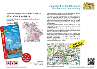 Obrázek produktu pro ATK100-14 Landshut (Oficiální topografická mapa 1:100000)