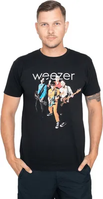 Produktbild von Weezer - T-Shirt für Herren/Damen Uni RO3988 (XL) (Schwarz)