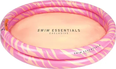 Image de Swim Essentials Swimming Pool 100 cm Pink Zebra 100 x 17 cm
