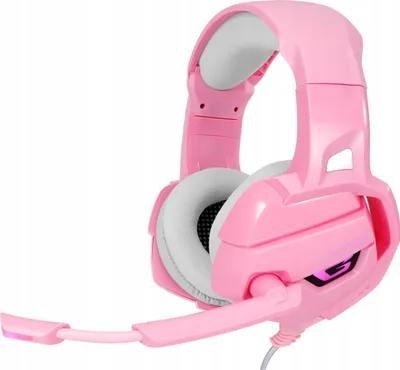 Zdjęcie produktu dla Słuchawki Gamingowe Różowy Headset Pc Ps4 Xbox