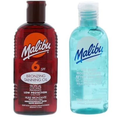 Produktbild von Malibu SPF6 Bräunungsöl 200 ml + After Sun Gel 100 ml