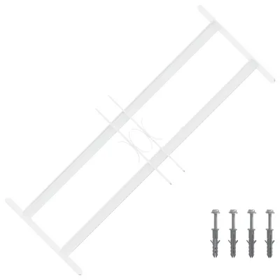 Obrázok produktu pre vidaXL Bezpečnostná mreža na okná s 2 priečnymi tyčami 43–74 cm