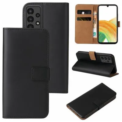 Produktbild von Kunstleder Flip-Hülle für Smartphones - Farbe: Schwarz - Modellkompatibilität: Für Samsung Galaxy A33 5G