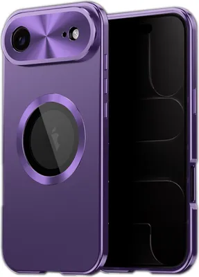Immagine prodotto di Per Apple iPhone 17 Air Magnetic Full Cover MagSafe Mobile Phone Case Metal Frame Purple