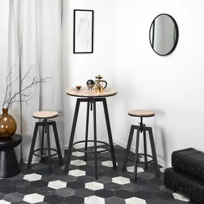 Produktbild von Set Stehtisch mit 2 Hockern Aria
