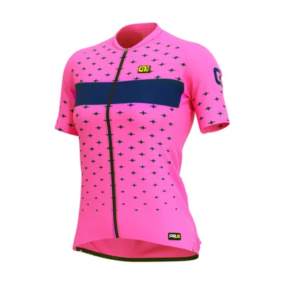Produktbild von Alé Kurzarm Fahrradtrikot - STARS LADY - Blau/Rosa S