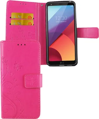 Produktbild von Schutz Hülle Blumen für Handy LG G6 Pink