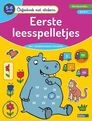 Obrázok produktu pre Deltas -Übungsbuch mit Aufklebern - Erste Lesespiele (5-6 Jahre)
