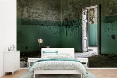 Produktbild von MuchoWow® Fototapete für Wohnzimmer oder Schlafzimmer Wandtapete Vinyl Motivtapete Stuhl - Stein - Tür - Architektur - 600x400 cm - Vinyltapeten