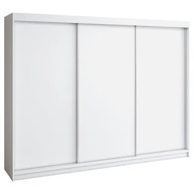 Produktbild von Schwebetürenschrank MERO 3-türig Schrank 200 cm mit schublade (Weiß, Schwarz, Sonoma)