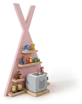 Image de Étagère murale Toniebox avec espace de rangement magnétique pouvant accueillir 34 figurines