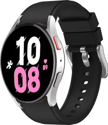 Produktbild von Strap-it Samsung Galaxy Watch 5 - 44mm Silikonarmband (Schwarz)