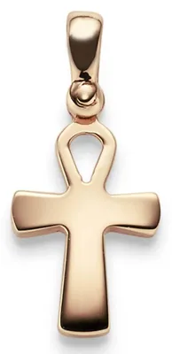 Produktbild von Anhänger ägyptisches Kreuz Ankh Leben & Wiedergeburt 585 Gold Rotgold 23x10mm