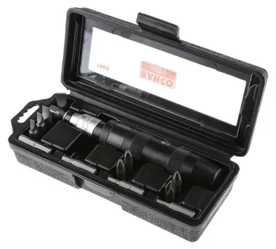 Immagine prodotto di Bahco 7865 Set di cacciaviti a percussione, 15 pezzi, a taglio, PH + esagono (7865)