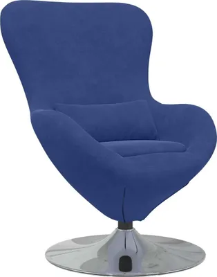 Immagine prodotto di vidaXL Sedia Egg polizia velluto blu