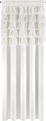 Produktbild von Eurofirany 454074, Durchscheinend, Weiß, Muster, Polyester, Aufhängungshaken, 200 g/m²