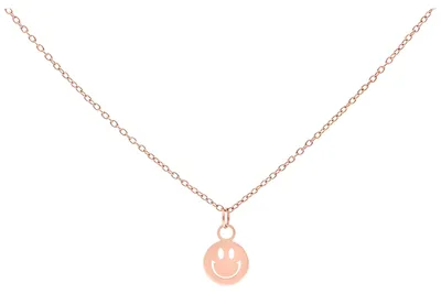 Produktbild von Wildcat Halskette - Little Smiley Kette - Roségold - Chirurgenstahl 316L - wasserfest, langlebig, hautverträglich, Roségold