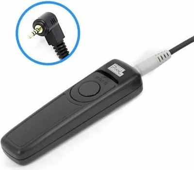 Produktbild von Pixel RC-208 Kabel Fernausloeser ca. 80cm fuer Panasonic und Leica DSLR Kameras - wie der DMW-RSL1 - mit auswechselbarem Anschluss