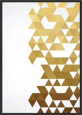 Image de Affiche photo dans un cadre 53x73 cm Or P1073