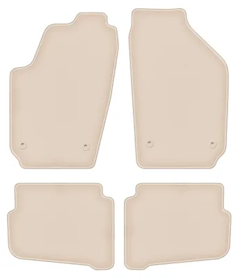 Immagine prodotto di Tappetini in moquette per Seat Cordoba II 2002-2009 (berlina) – set 4 pezzi, beige, su misura – Wielganizator FORTUNA