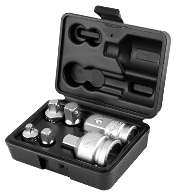 Image de Jeu d'adaptateurs pour clés à douilles 6 pièces 1/4" 3/8" 1/2" 10-240 NEO TOOLS