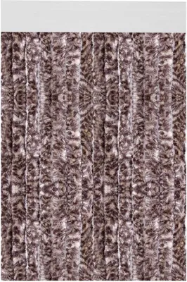 Produktbild von Flauschvorhang 100x200cm ( Meliert Beige/Braun ), perfekter Insekten- und Sichtschutz für Ihren Wohnwagen / Caravan, viele Farben erhältlich