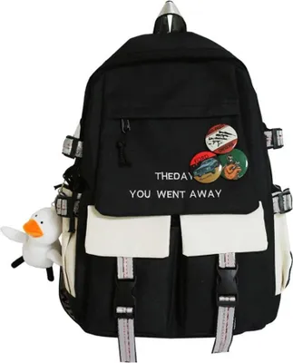 Produktbild von Rucksacks Schul -Rucksack mit Anhängerabzeichen wasserdichtem Laptop -Computer -Reisetasche für Jungen Mädchen Schüler
