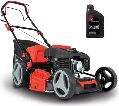 Produktbild von Scheppach Benzin-Rasenmäher MS230-53 | 224 cm³ 4-Takt-Benzinmotor mit 6PS / 5150W | 53cm Schnittbreite | Höhenverstellbar | Radantrieb | inkl. Motoröl