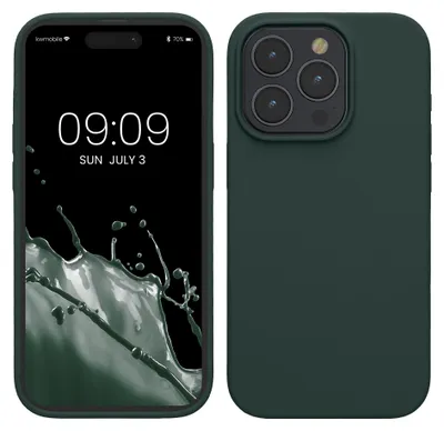 Produktbild von kwmobile Handyhülle für iPhone 15 Pro Max Hülle, für iPhone 15 Pro Max Case - Hülle Silikon - kabelloses Laden - Blaugrün