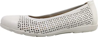 Image de Caprice Femmes Ballerines Blanc Loisirs, Taille:37 EU