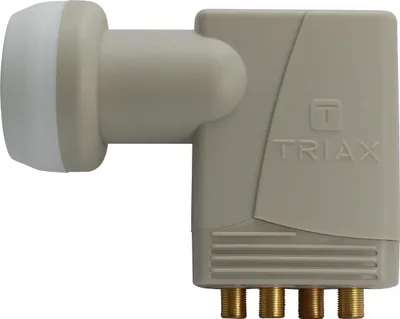 Image de TRIAX Universal Quattro LNB, 4 sorties, pour installation multiswitch, traitement des canaux, 1 pièce.