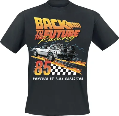 Produktbild von Zurück in die Zukunft T-Shirt Herren Racing 85 schwarz M