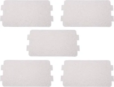 Image de 5 plaques de mica pour micro-ondes - Usage universel - Pièces de rechange et accessoires de réparation pour micro-ondes.