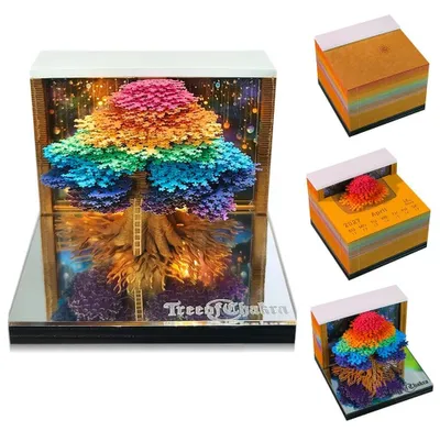 Produktbild von 3D Kalender 2027 mit Notizblock und Abreißblättern