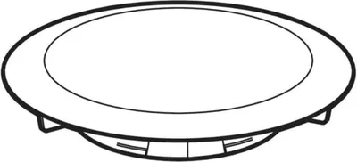 A black and white illustration of a shower drain cover.