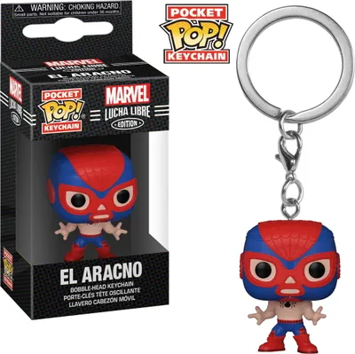 Produktbild von Marvel Lucha Libre - El Aracno Spider-Man Luchadores  - Schlüsselanhänger Funko Pocket POP! Keychain