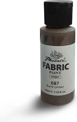 Zdjęcie produktu dla Farba do Ubrań Tkanin Jasnych i Ciemnych Phoenix 59 ml Burnt Umber 687