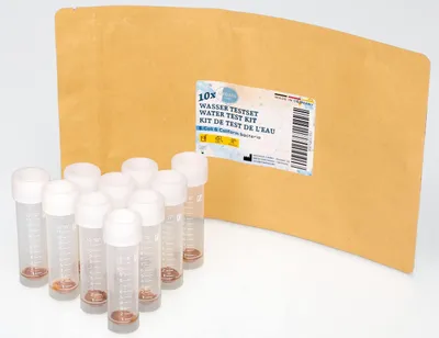Produktbild von Wassertest für Coliforme Bakterien - E. coli-Test - Trinkwasser - Testset, 10 Stück - Schnelle Ergebnisse - Einfache Anwendung - Überwachung der Wasserqualität