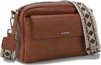 Produktbild von Kleine Damen Umhängetasche Kunstleder Handtasche Braun