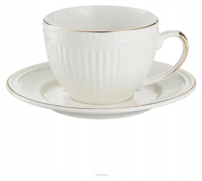 Produktbild von Villa Italia EUNICE Kaffeetasse Porzellan 180 ml handverziert