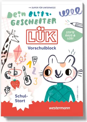 Produktbild von LÜK Vorschulblock Buch Dein blitzgescheiter LÜK Vorschulblock SCHULSTART ab 5 Jahren 6602