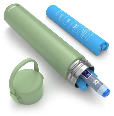 Image de Sac isotherme pour stylos à insuline, glacière de 16 heures pour médicaments, conforme aux normes TSA, gris/vert