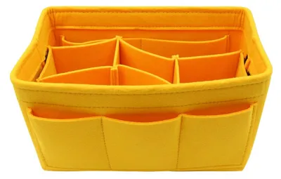 Immagine prodotto di Organizzatore per borse in feltro - Organizzatore per borse - Organizzatore per cosmetici - Organizzatore per l'ufficio - Organizzatore per la cura del bambino - 26x14x15 cm - Organizzatore per borse