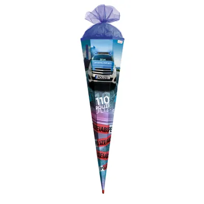 Zdjęcie produktu dla ROTH 678843 ROTH Schultüte "Polizei 110", eckig, 850 mm