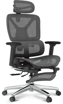 Produktbild von Ergonomischer Bürostuhl C7DG-Lite-Pro-V2, dunkelgrau